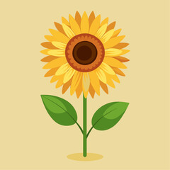 Sunflower vector art illustration (13)