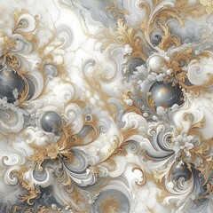 background with golden and grey ornament