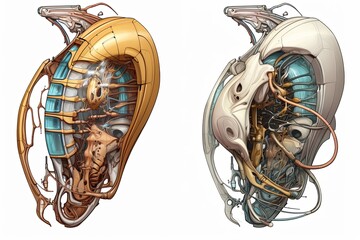 Cybernetic Organism Illustrations: An In-Depth Robotic Anatomy Study