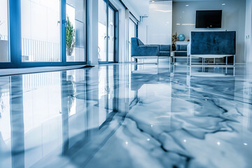 modern interior with floor 