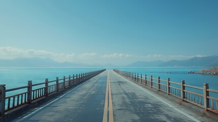 The road across the sea carries adventurers from shore to shore under the open sky.