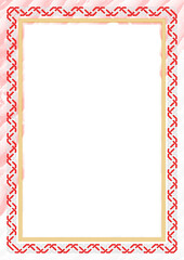 Vertical  frame and border with Indonesia flag