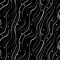 Fototapeta premium Wavy Grains Seamless Patterns Background