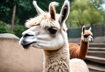 Obraz premium close up of a alpaca