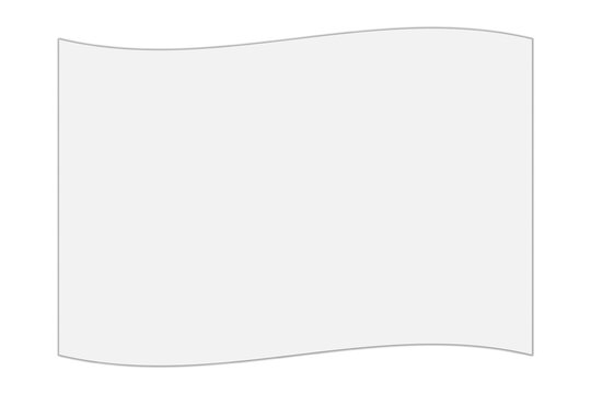 Waving flag moke up. Vector illustration.