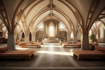 Serenity in Stone: Monastic Retreat Interior Designs