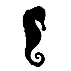 Vector Seahorse Silhouette