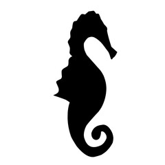 Vector Seahorse Silhouette