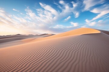 Fototapeta na wymiar Time-Lapse Desert Dune Videos: Fast-Moving Cloud Shadows on Dunes