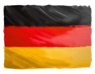 Watercolor illustration of background germany flag