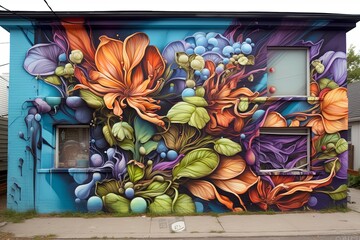 Vibrant Graffiti Wall Murals: Urban Beautification Through Wall Art