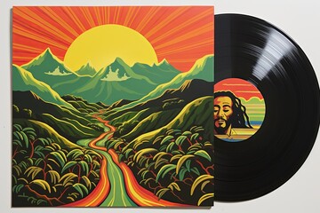 Reggae Rhythmic Art: Vintage Vinyl Record Covers Collection