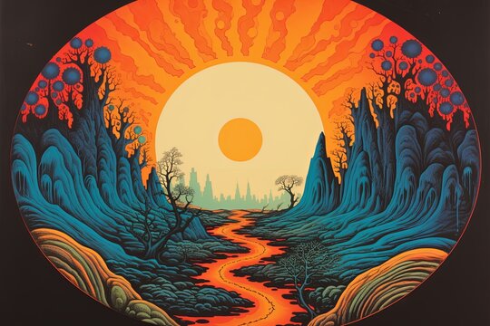 Psychedelic 60s Vintage Vinyl Record Covers: Retro Graphics Revival