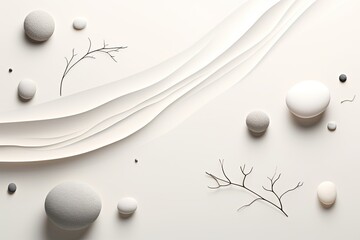 Zen Pebble Web Footers: Serene & Stylish Footer Designs with a Touch of Tranquility