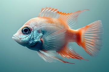 Captivating Fish in Minimalist, Clean Environment
