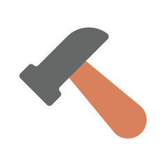 Hammer Icon in trendy design isolated on white background