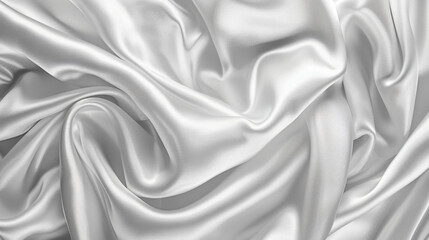 White gray satin texture that is white silver fabric 