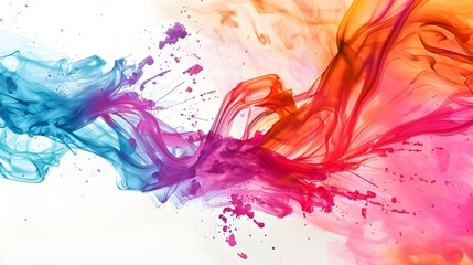 abstract colorful background with splashes, Watercolor splash backgrounds with vibrant splashes
