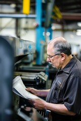 Fototapeta premium Professional Photography of production staff coordinating manufacturing processes and quality control in the Production Department, Generative AI