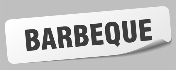 barbeque sticker. barbeque label