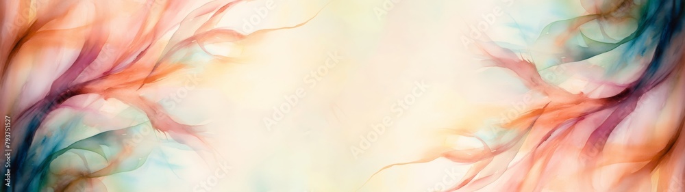 Aufkleber colorful liquid fluid art painting texture - banner background panorama for webdesign or business te