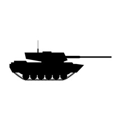 Tank icon vector. Armored vehicles illustration sign. War symbol. Weapon logo.
