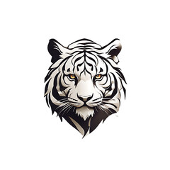 Minimalist Tiger logo, Graphic design
