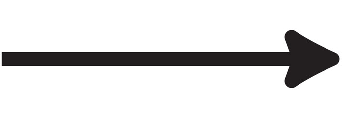 Long arrows icon set. Vector set of trendy long arrows left and right in flat style. Black arrows vector illustration. Icons isolated.Straight long right vector arrow icon. Up and down arrow vector .