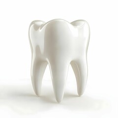A single tooth isolated on a white background.