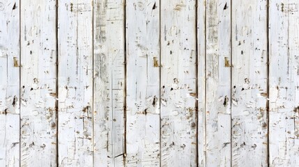 Old Wood Background. Bright Light Wooden Texture in Rustic White Painted Exfoliate Shabby Style