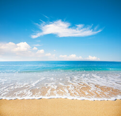 Beautiful beach and tropical sea - 793765155