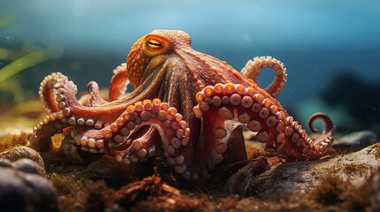 octopus in aquarium