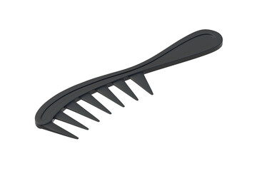One comb for hair isolated on white background. 3d render