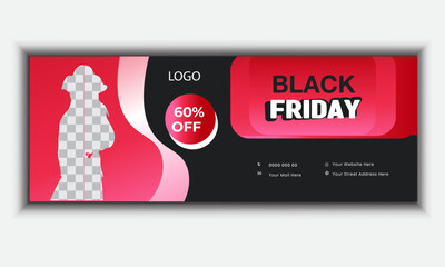 Black Friday Sale web banner design