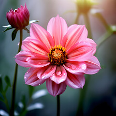 Obraz premium pink gerber daisy