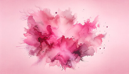 Abstract pink watercolor art background for cards, flyer, poster, banner and cover design....