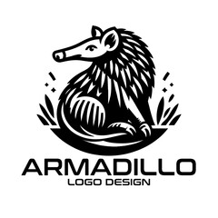 Armadillo Vector Logo Design