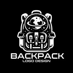 Backpack Vector Logo Design