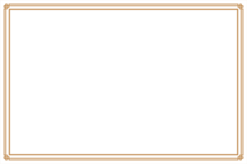 Elements of ornate vintage frames. Gold on white oriental calligraphy chinese, lines motifs. Design print for greeting cards, wedding invitations, restaurant menu, royal certificates. Set 55