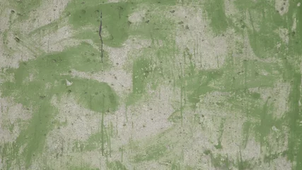 Fototapete Alte schmutzige strukturierte Wand concrete wall and traces of green paint close-up