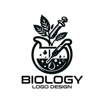 Biology Vector Logo Design