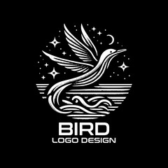 Naklejka premium Bird Vector Logo Design