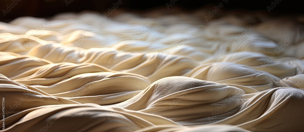 Poster Bed covered in white sheets