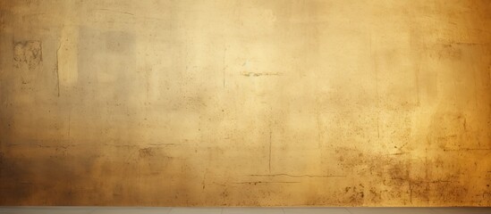 Gold-painted wall, white floor - obrazy, fototapety, plakaty