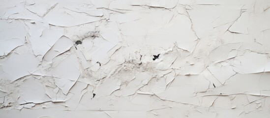 Obraz premium Peeling white paint close-up on wall