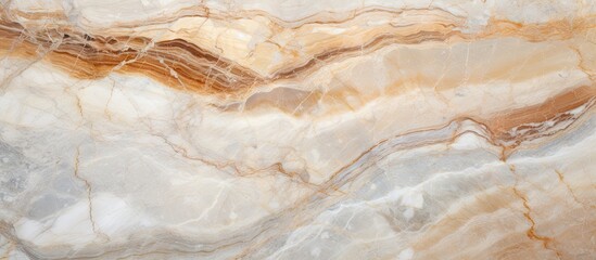 Close-up of intricate brown and white marble slab