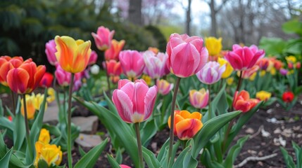Fototapeta premium Lovely tulip modifications during the spring