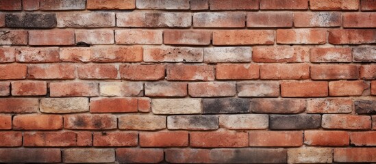 Obraz premium A small opening in a close-up brick wall