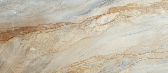 Marble surface with intricate brown and white design