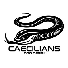 Caecilians Vector Logo Design
